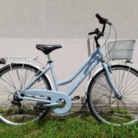 Bici City Bike Unisex  28 con 7 Velocità e Cestino