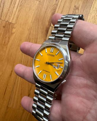 Citizen Tsuyosa 40mm quadrante giallo