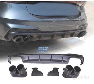 DIFFUSORE AUDI A7 S LINE 19- LOOK RS7 + TERMINALI 