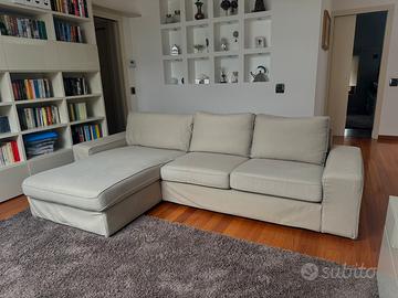 Divano Ikea KIVIK 4 posti con scelong beige chiaro