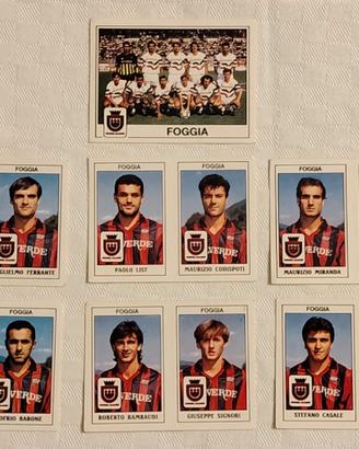 7 figurine Panini Foggia 1989/90 