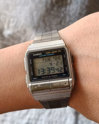 orologio Casio Data Bank Vintage funzionante 