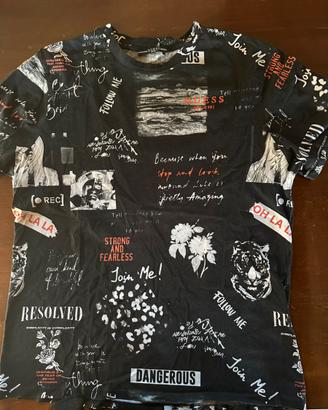 Maglietta Guess uomo - nera con scritte - XL