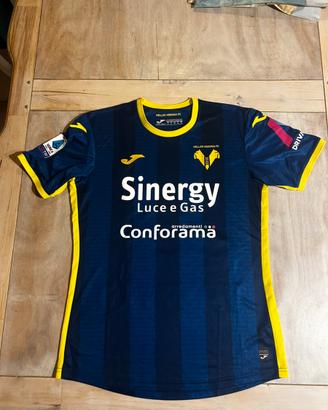 Maglia hellas verona match worn Dawidowicz