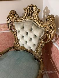 Rametto di Pasqua e antica poltrona