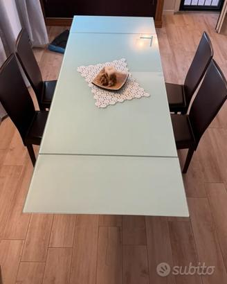 Tavolo vetro Tonin allungabile