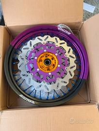 cerchi falco 17 gommati per yz/xe e altre moto