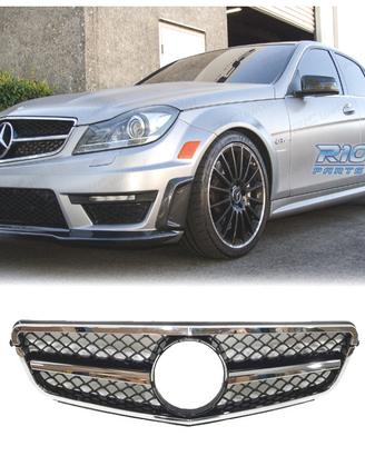 GRIGLIA MERCEDES W204 11-14 LOOK AMG C63 NERO CROM
