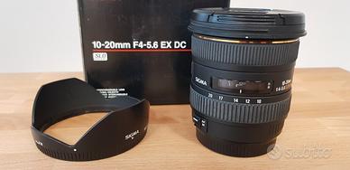 Obiettivo Sigma 10-20 f/4-5.6 ex dc hsm Canon