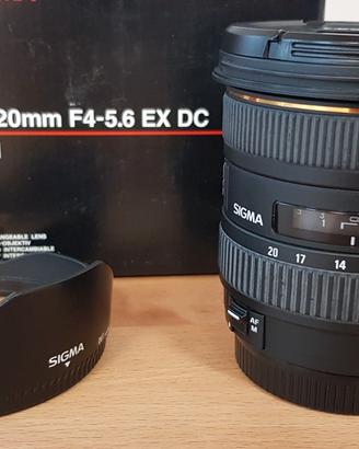 Obiettivo Sigma 10-20 f/4-5.6 ex dc hsm Canon