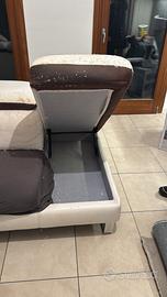 Divano elettrico ad L,