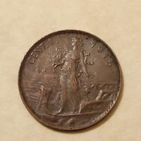 1 centesimo prora 1915 Vittorio Emanuele II 