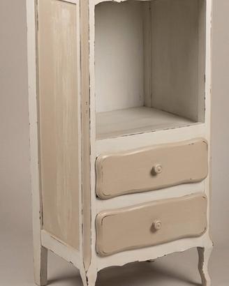Comodino Shabby Chic Artigianale Vintage
