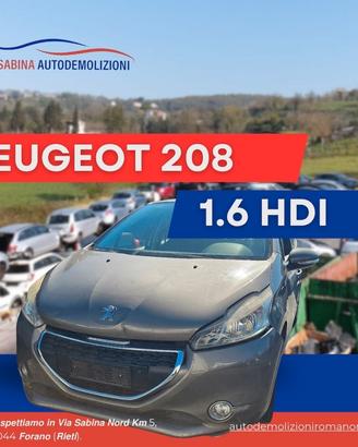 peugeot 208 1.6 hdi ricambi usati vettura rottamat