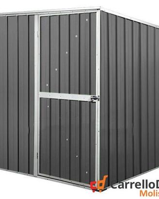 Box giardino lamiera acciaio 175x185 grigio scuro