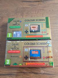 Coppia game e watch zelda e mario