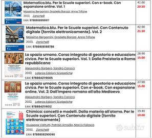 Libri liceo scientifico