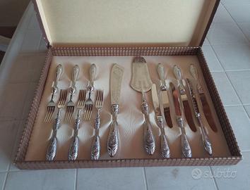 Set posate da dolce in argento Solingen