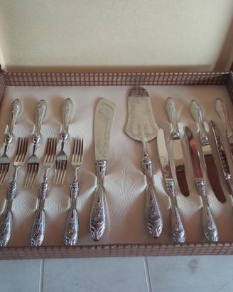 Set posate da dolce in argento Solingen
