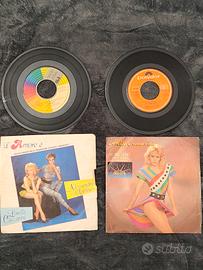 Due dischi vinile 45 giri Lorella Cuccarini