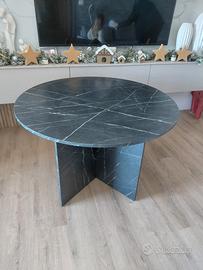 Tavolo KRONDAL 110 cm effetto marmo nero
