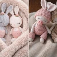 Peluche coniglietti amigurumi fatti a mano