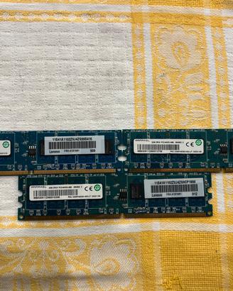 Lotto 6GB RAM DDR2 Ramaxel (3x2GB) Desktop