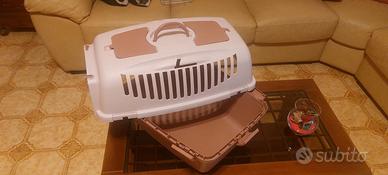 trasportino da viaggio per cane o gatto