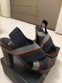 Sandali con Tacco Alto e Zeppa