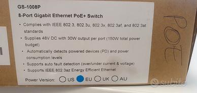 switch poe 8 porte