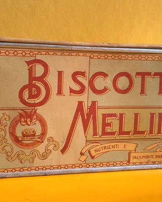 Scatola in latta biscotti Melin