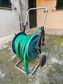 Carrello avvolgitubo da giardino