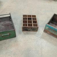 casse legno e ferro vintage 