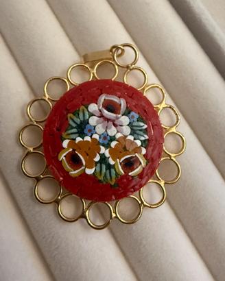 Pendente in Micromosaico Fiorentino
