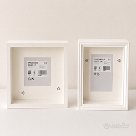 Ikea - 3 cornici bianche e nere – misure diverse