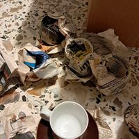 set da te da 6 vintage antiquariato 