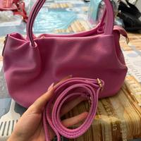 Borsa in vera pelle Rosa Barbie