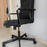 Poltrona ergonomica ecopelle con rotelle