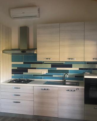 Cucina lineare con elettrodomestici nuovissima