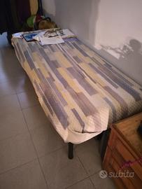 letto singolo completo di materasso Memory 