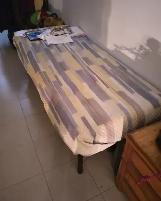 letto singolo completo di materasso Memory 