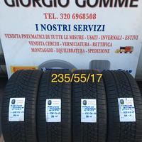 Gomme usate invernali 235/55/17 disp Montaggio