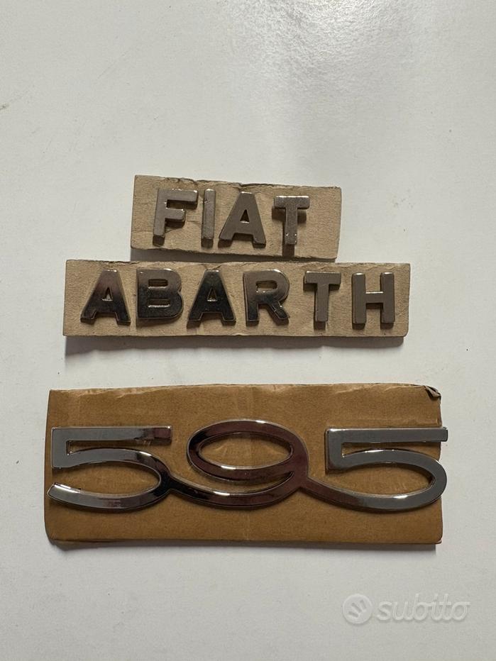 Kit 2 Scudetti Abarth In Metallo – Stemma Logo Fregio Per Esterni/interni
