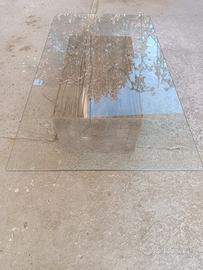 piano in vetro per tavolino