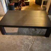 tavolo basso da salotto legno scuro wengè