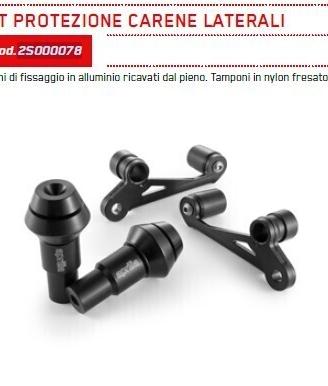 Kit protezioni carene laterali ORIGINALI Aprilia C