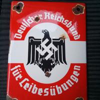 insegna smaltata Terzo Reich