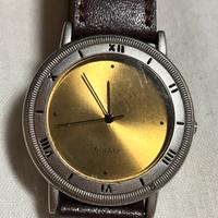 Orologio Quartz Oro e Marrone