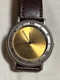 Orologio Quartz Oro e Marrone