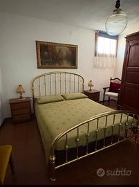 Letto matrimoniale in ottone Lipparini